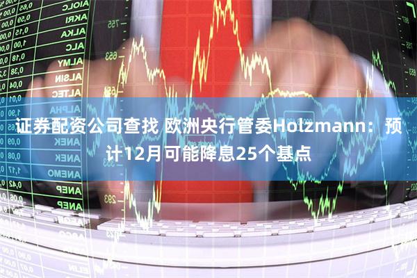 证券配资公司查找 欧洲央行管委Holzmann：预计12月可能降息25个基点